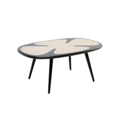 Stolik kawowy PETAL 90 cm naturalny czarny