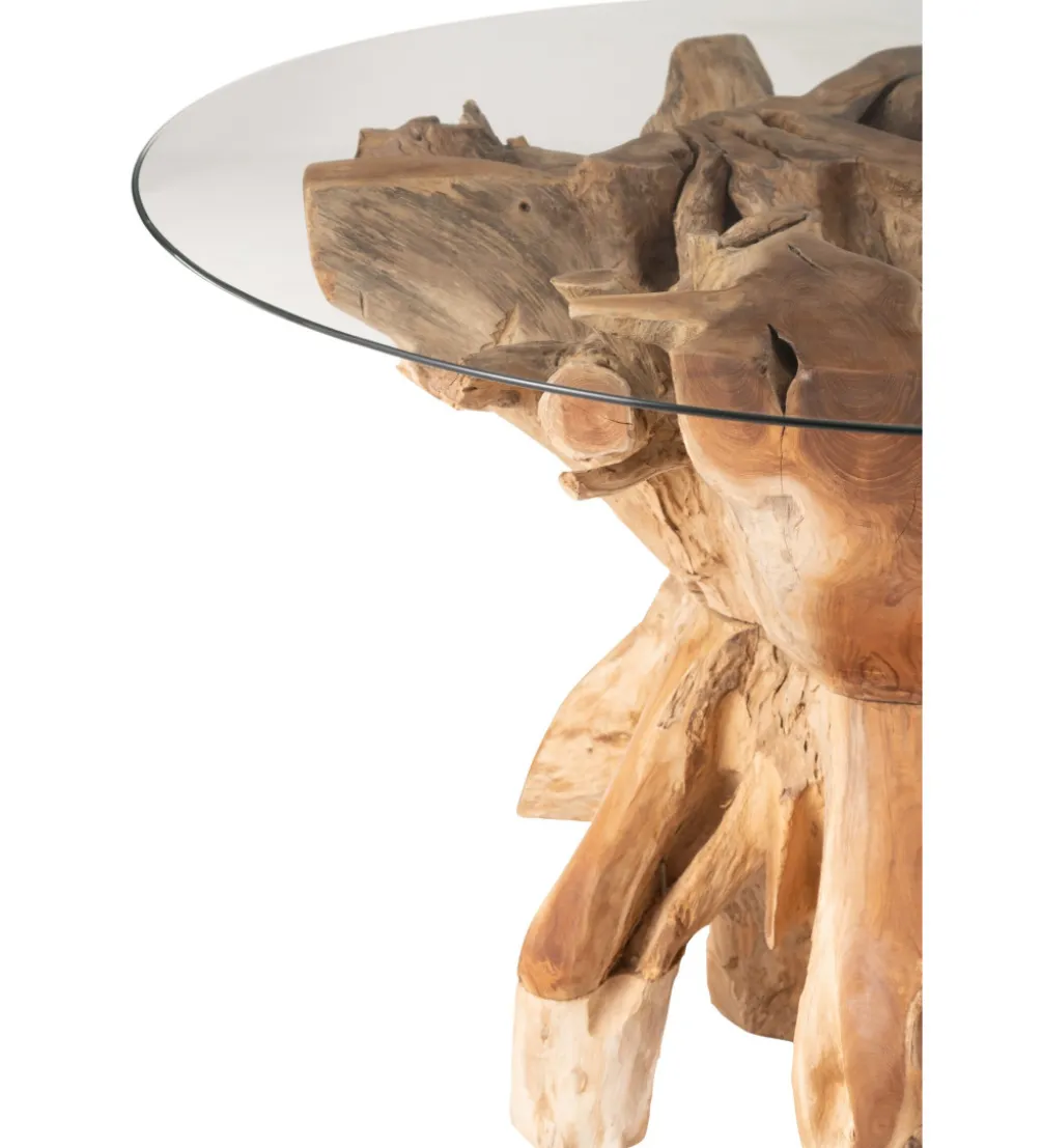 Stolik kawowy RAOUL 140 cm drewno teak naturalny