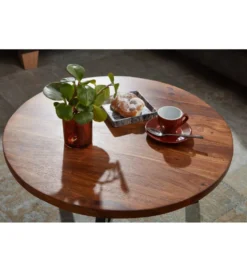 Stolik kawowy RASZI 60 cm drewno sheesham