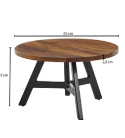 Stolik kawowy RASZI 60 cm drewno sheesham