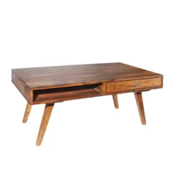 Stolik kawowy Retro 100 cm drewno Sheesham