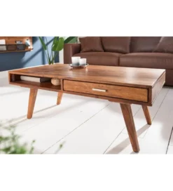 Stolik kawowy Retro 100 cm drewno Sheesham