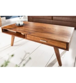 Stolik kawowy Retro 100 cm drewno Sheesham