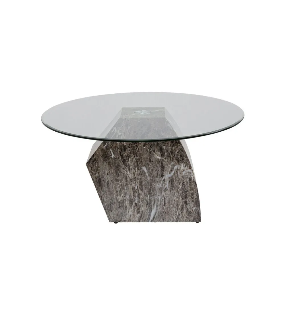 Stolik kawowy ROCKY 90 cm szary marmur
