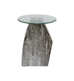 Stolik kawowy ROCKY 45 cm szary marmur