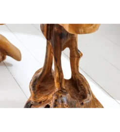 Stolik kawowy ROOT 40 cm drewno teak naturalny