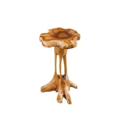 Stolik kawowy ROOT 70 cm drewno teak naturalny