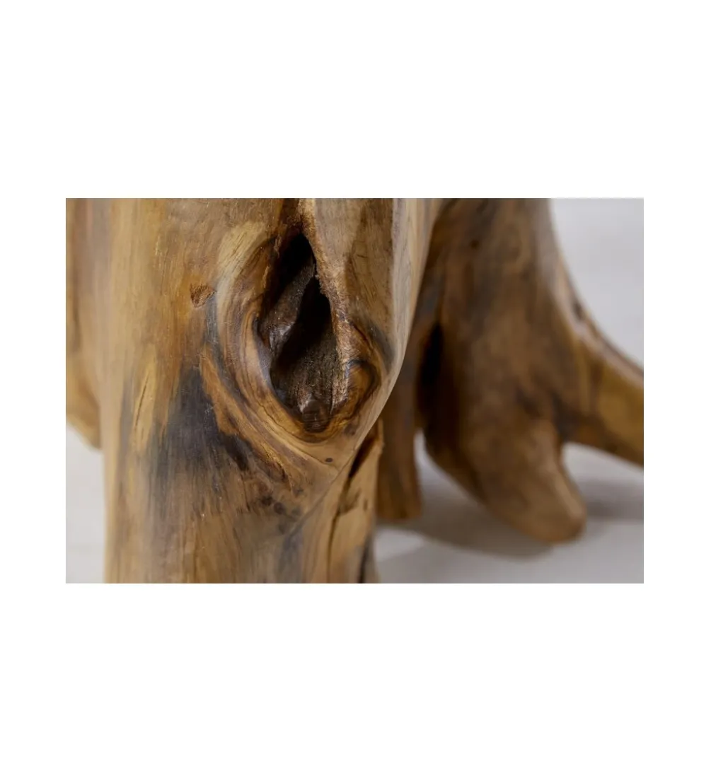 Stolik kawowy Root 40 cm drewno Teak