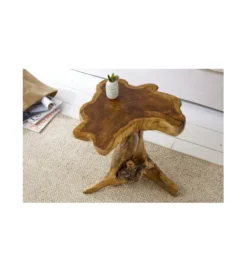Stolik kawowy Root 40 cm drewno Teak