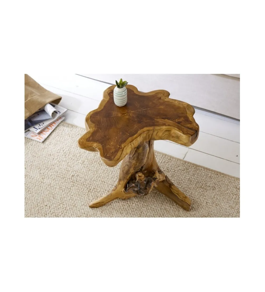 Stolik kawowy Root 40 cm drewno Teak