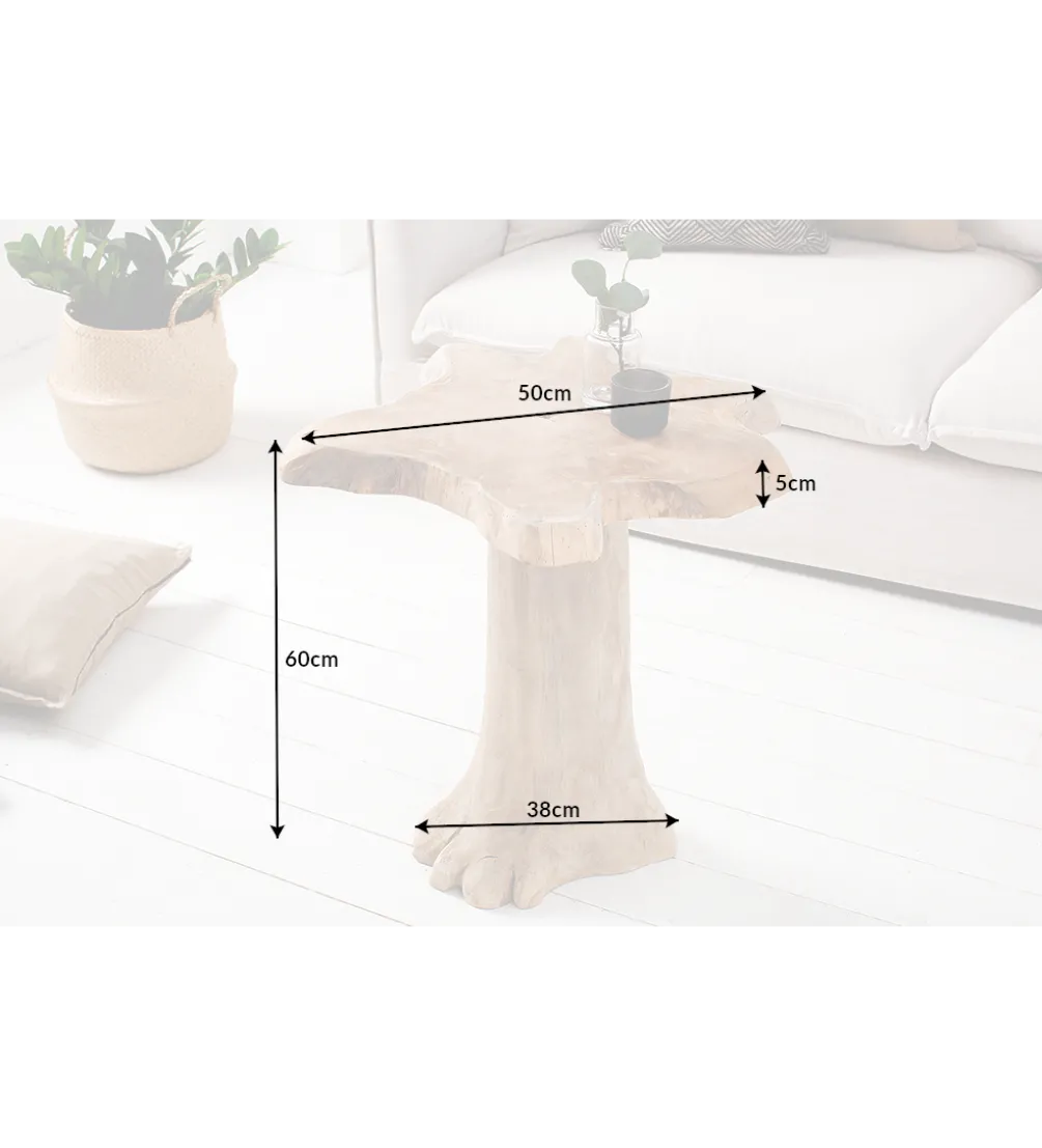 Stolik kawowy Root 60 cm drewno Teak