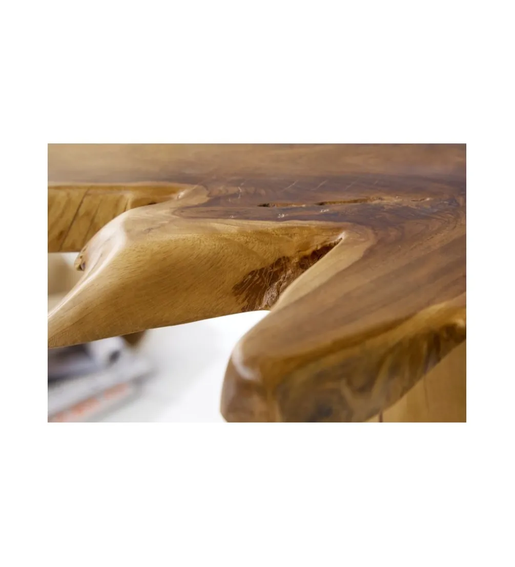 Stolik kawowy Root 60 cm drewno Teak