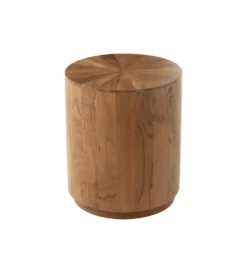 Stolik kawowy ROUND 45 cm drewno akacja naturalny