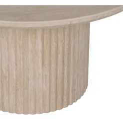Stolik kawowy SAMETR 70 cm jasnobeżowy