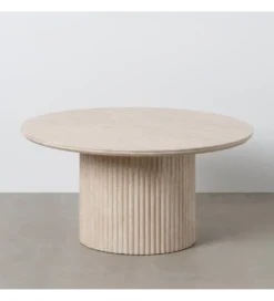 Stolik kawowy SAMETR 90 cm jasnobeżowy