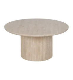 Stolik kawowy SAMETR 90 cm jasnobeżowy