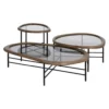 Stolik kawowy SATAMY 120 cm naturalny czarny