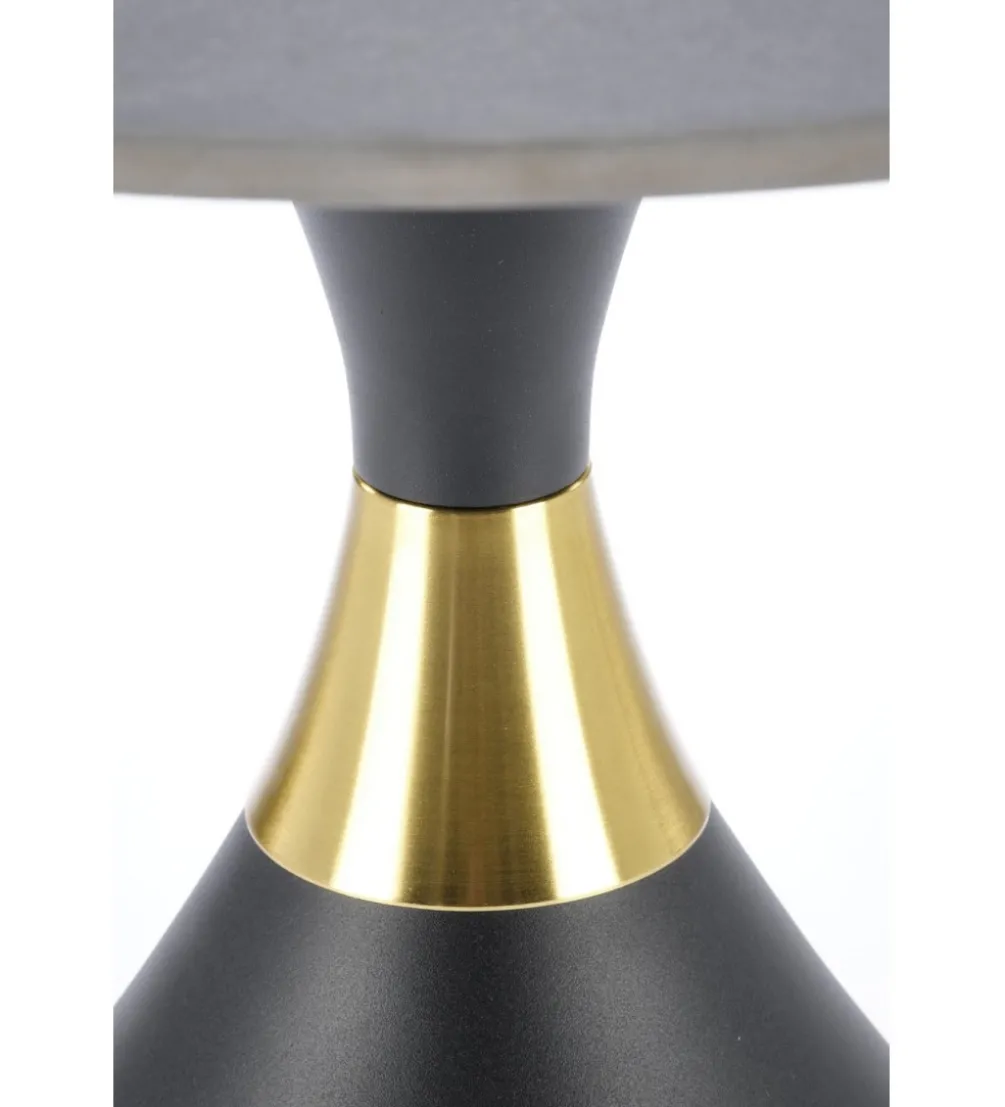 Stolik kawowy SCALITA 50 cm ceramika w optyce marmuru