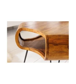 Stolik kawowy SPIN RETRO 100 cm drewno sheesham