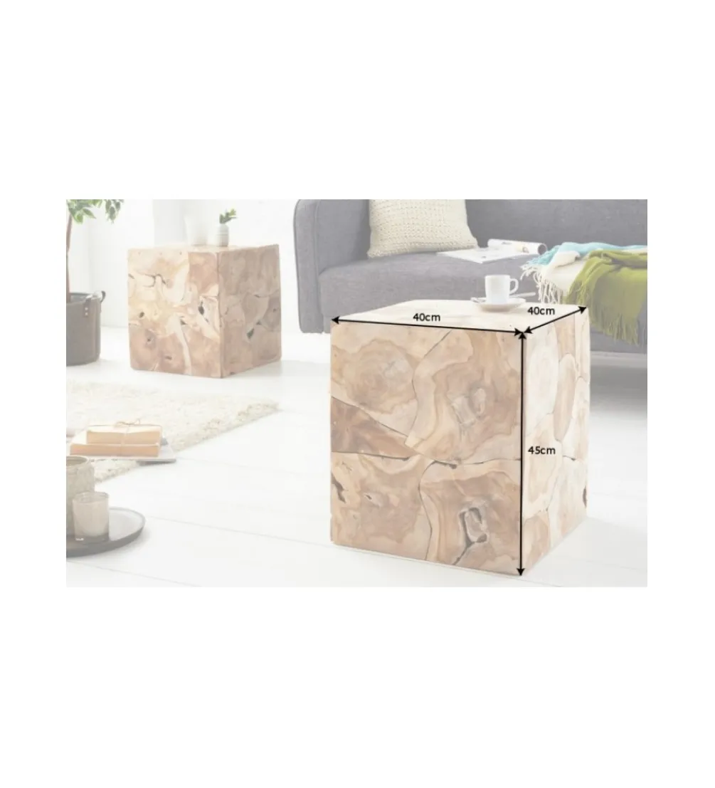 Stolik kawowy Square 40 cm teak