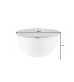 Stolik Kawowy Storage Orient 60 Cm srebrny Z Blatem drewna akacji