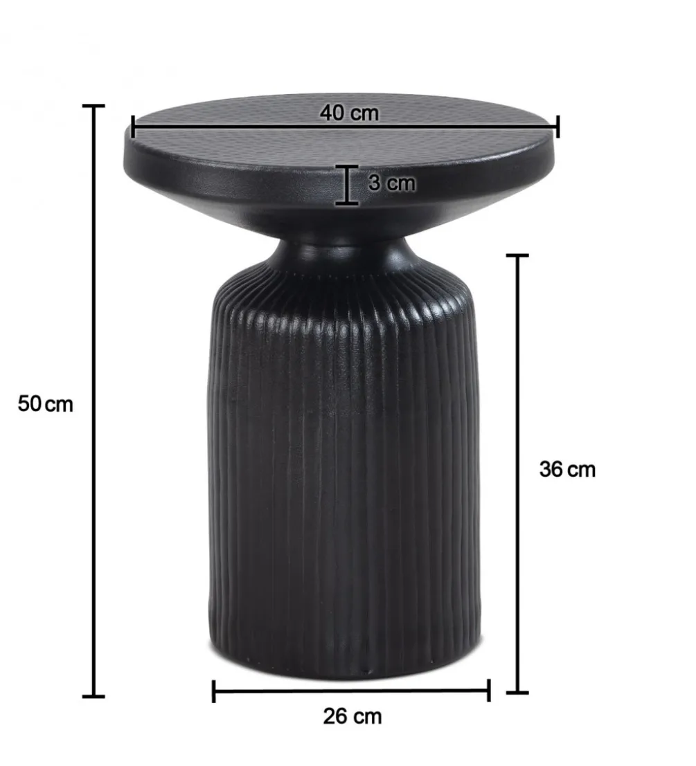 Stolik kawowy SUZAM 40 cm czarny