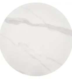 Stolik kawowy TALBI 50 cm w optyce białego marmuru