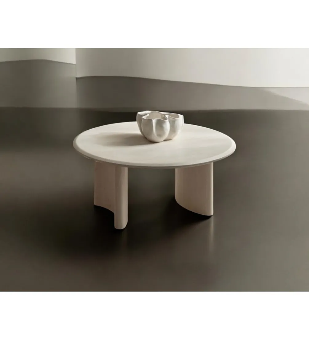 Stolik kawowy TELLUS 80 cm drewno mango