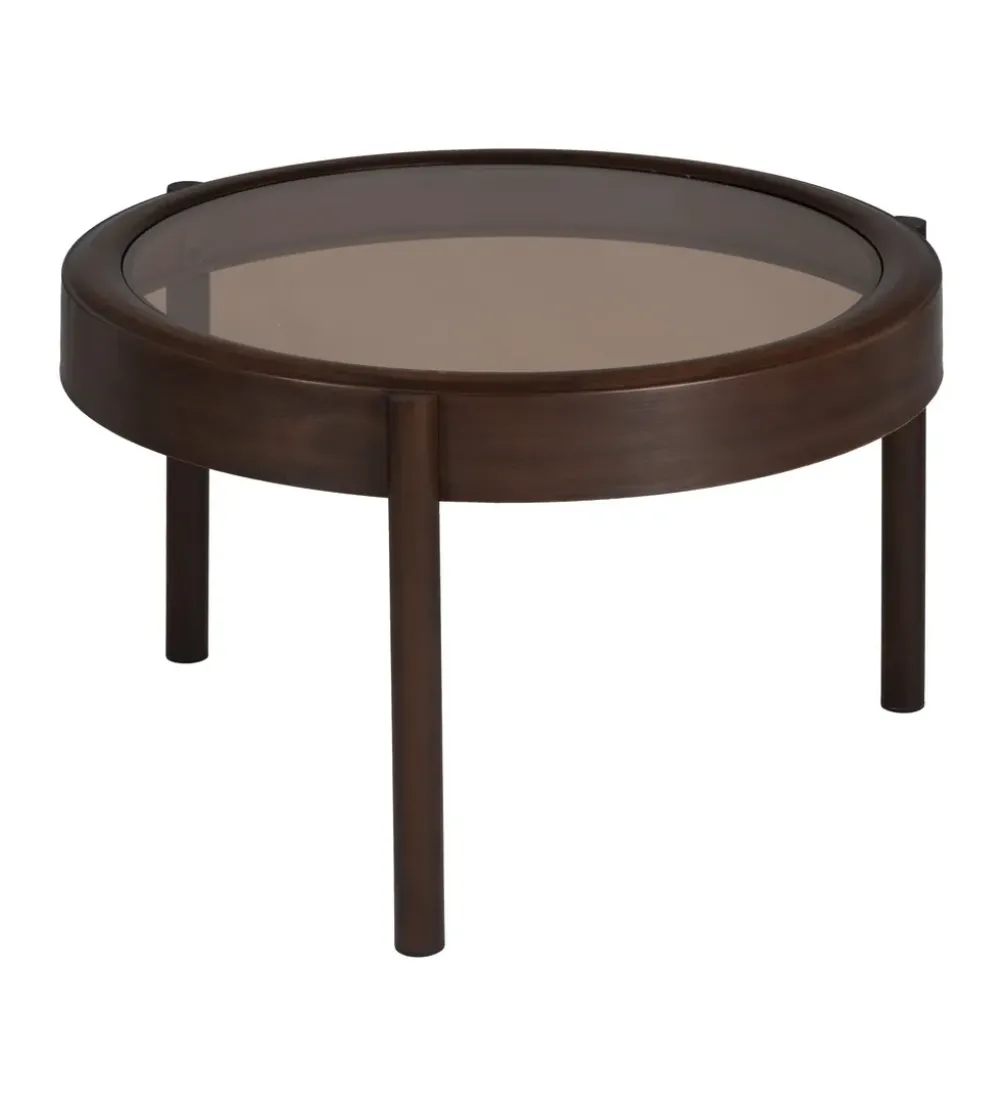 Stolik kawowy TERVO 75 cm ciemny brąz
