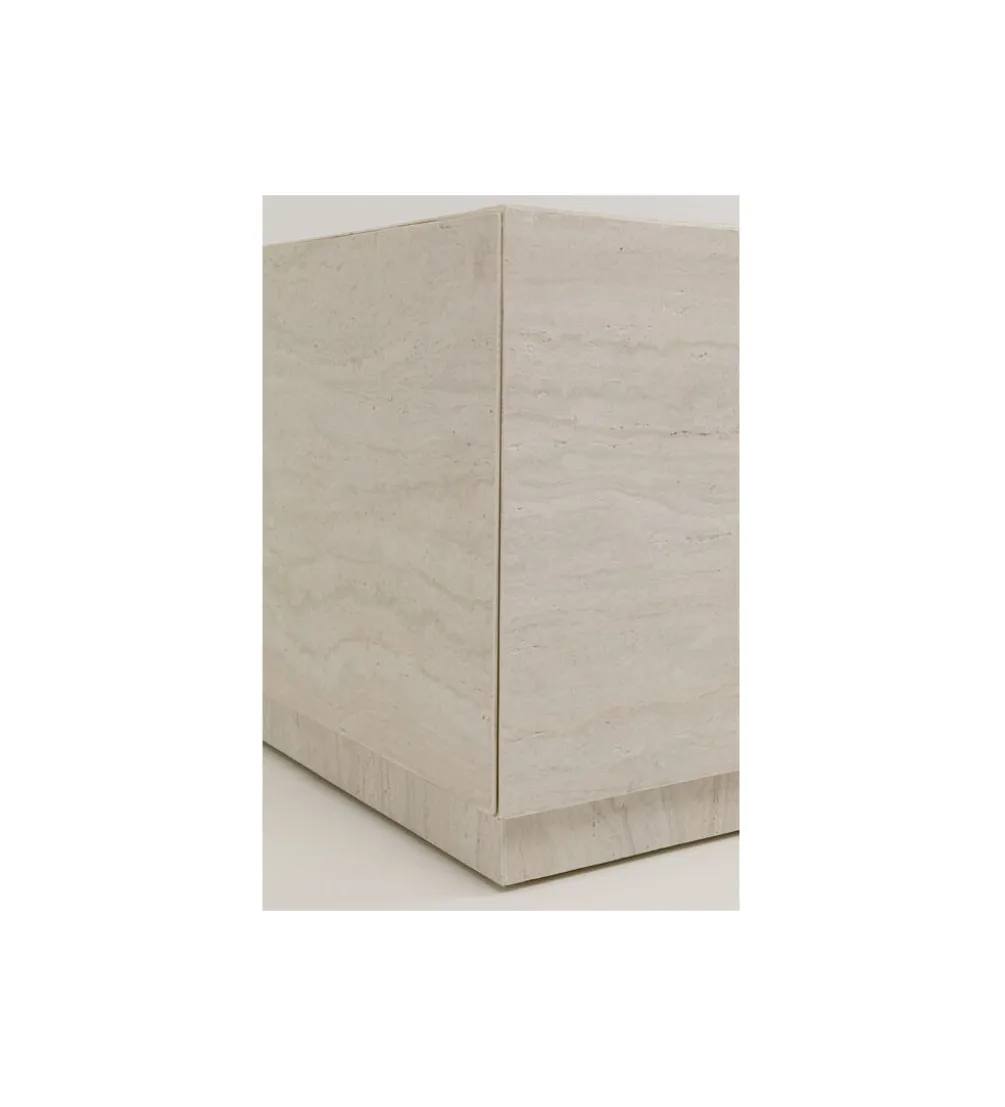 Stolik kawowy TRAVERTINO TRUNK 80 x 60 cm