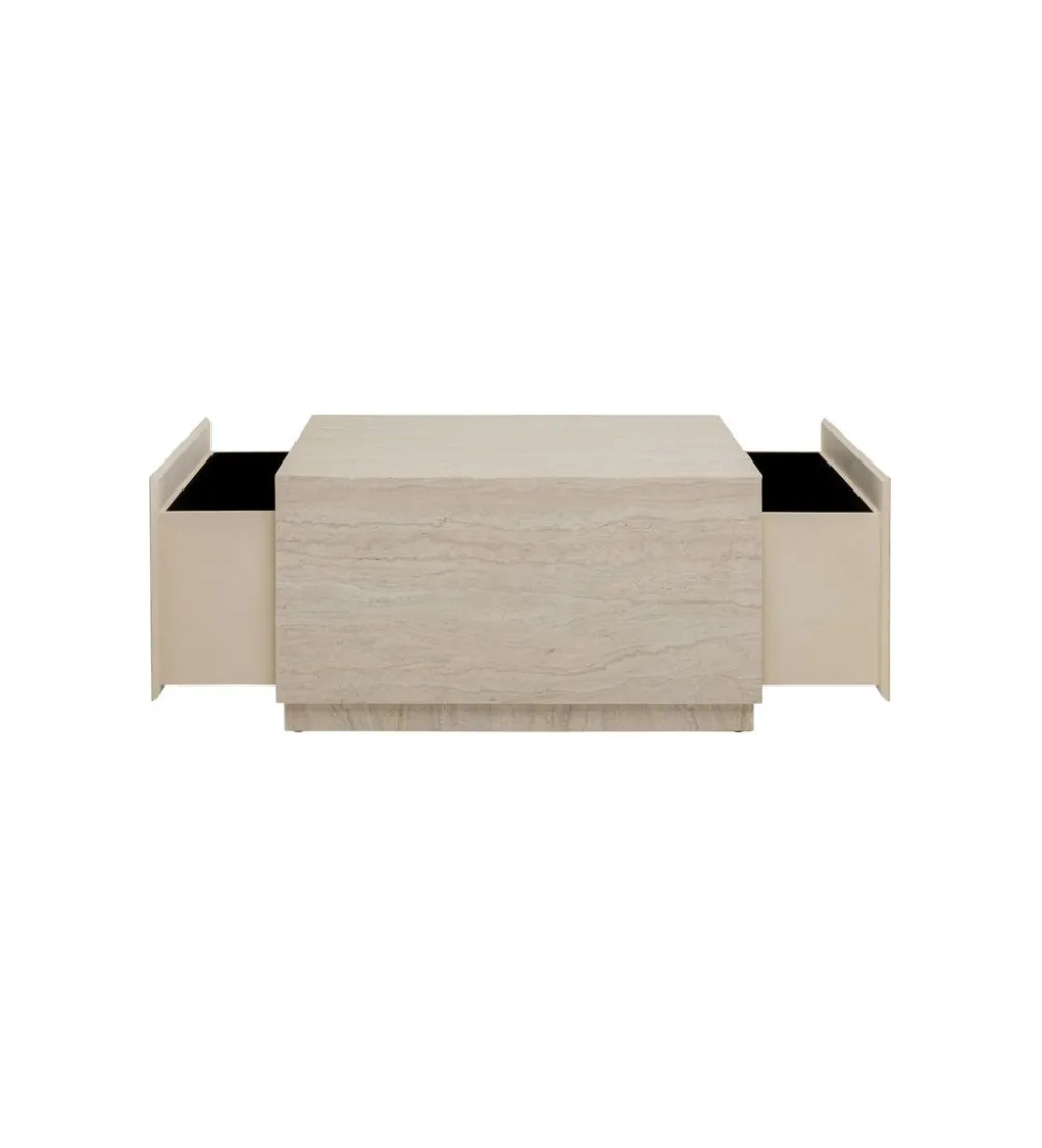 Stolik kawowy TRAVERTINO TRUNK 80 x 60 cm