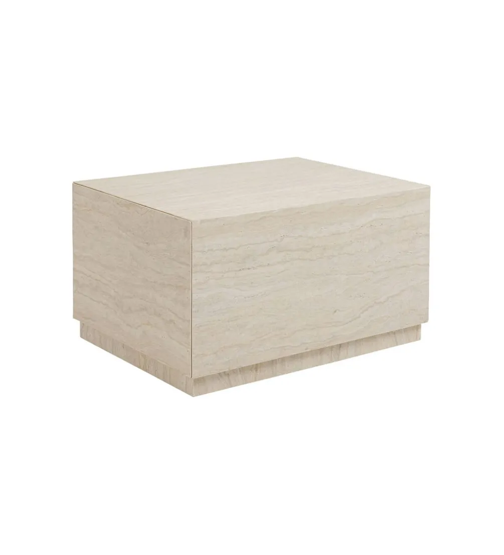 Stolik kawowy TRAVERTINO TRUNK 80 x 60 cm