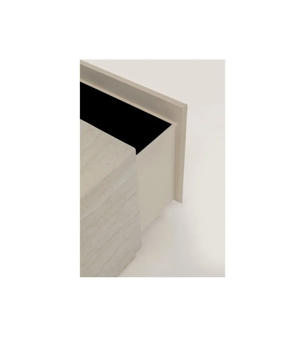 Stolik kawowy TRAVERTINO TRUNK 80 x 60 cm
