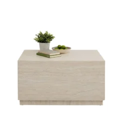 Stolik kawowy TRAVERTINO TRUNK 80 x 60 cm
