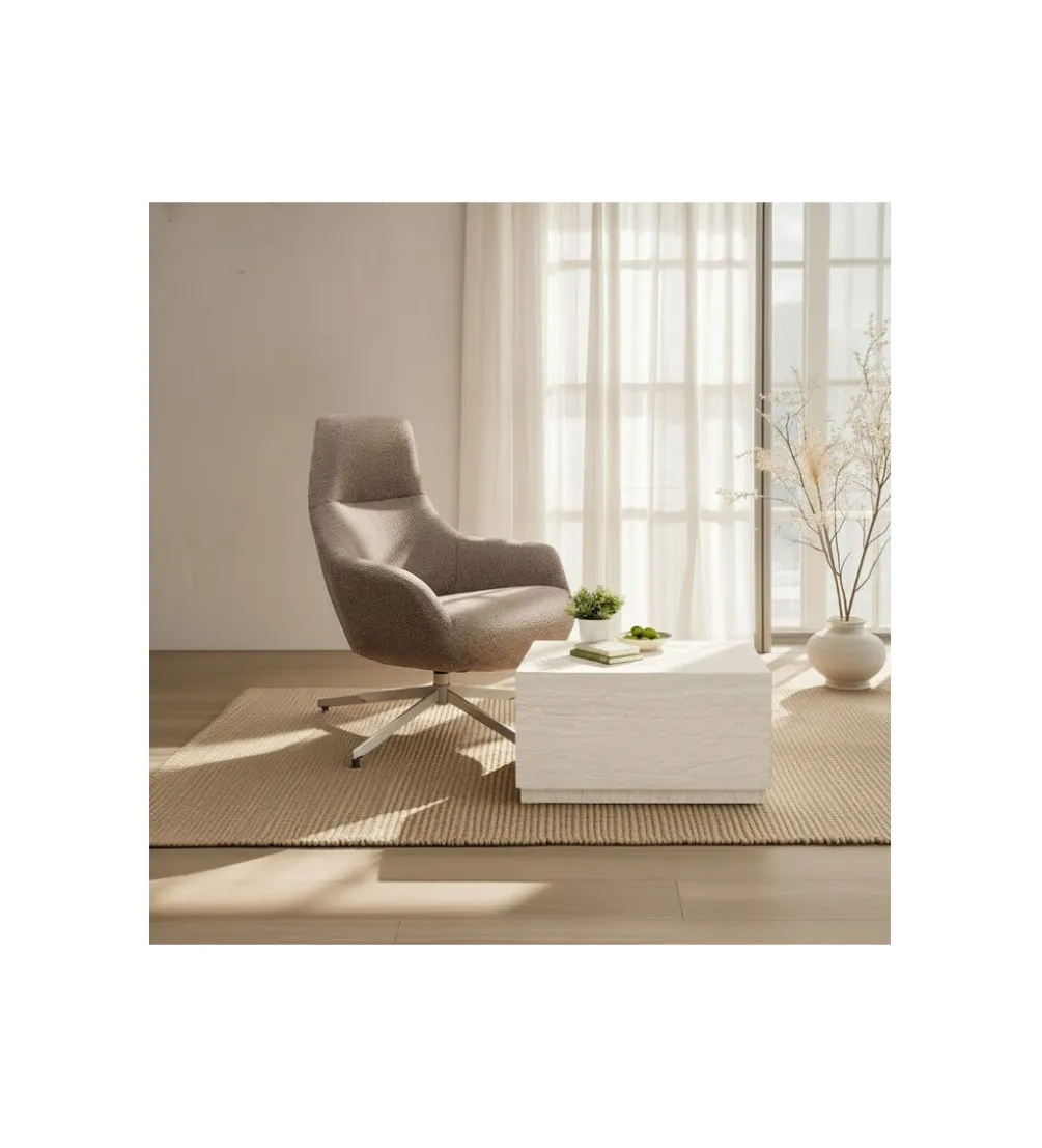 Stolik kawowy TRAVERTINO TRUNK 80 x 60 cm