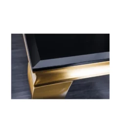Stolik kawowy TRENTINO Modern Barock 100 cm czarny