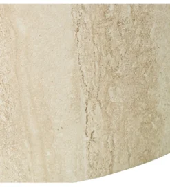 Stolik kawowy UDERMENTA 80 cm w optyce travertynu