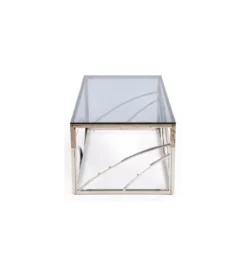 Stolik kawowy UNIVERSE 120 cm srebrny