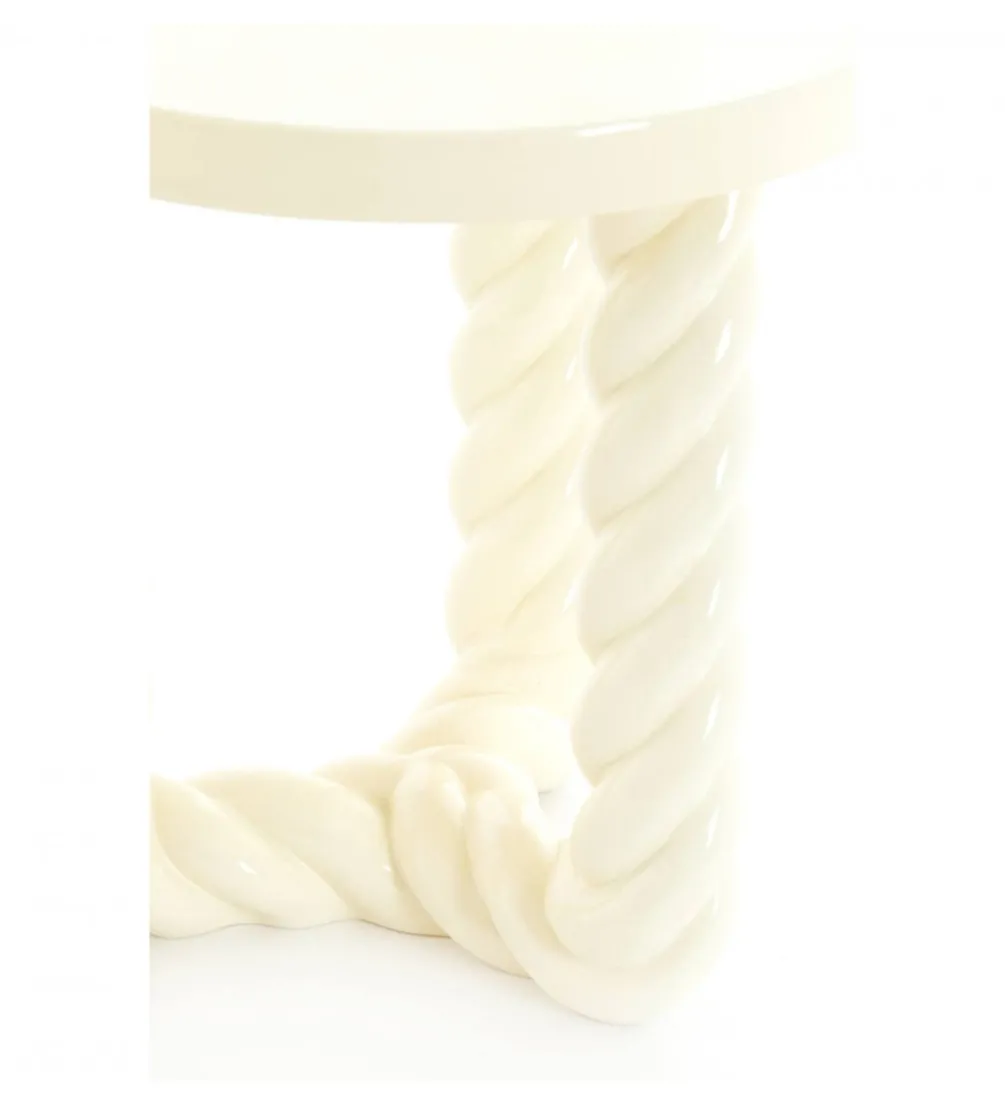 Stolik kawowy VALLEJO 46 cm kremowy