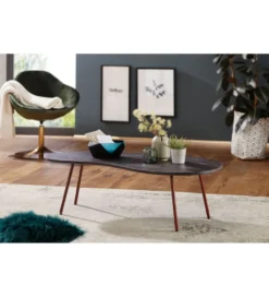 Stolik kawowy VIBORG 122 cm drewno akacja
