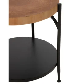Stolik kawowy VONI 45 cm woptyce drewna