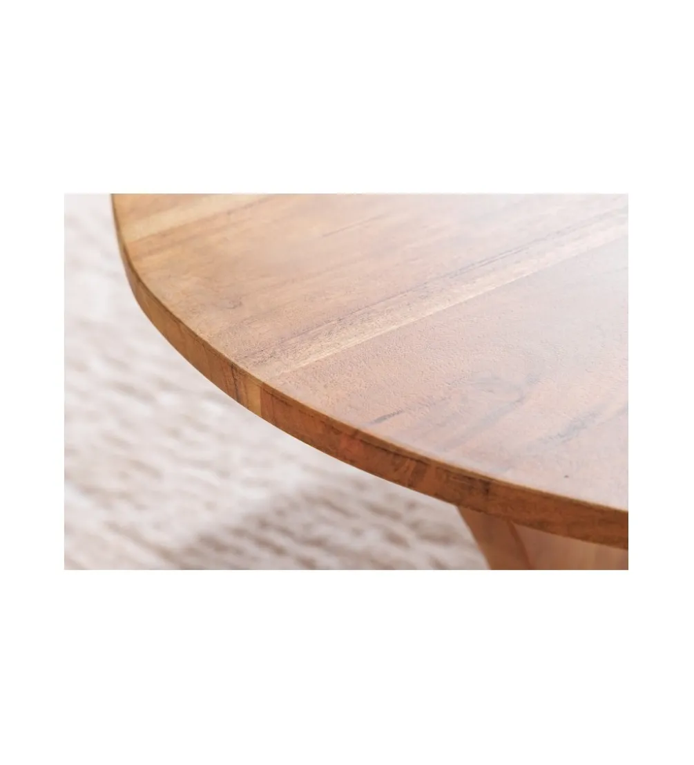 Stolik kawowy WELS 70 cm drewno akacja honey