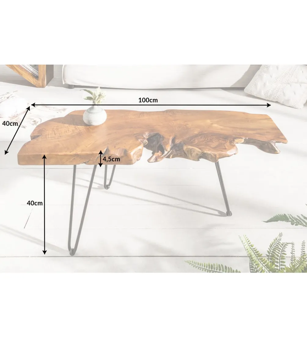 Stolik kawowy Wild drewno Teak