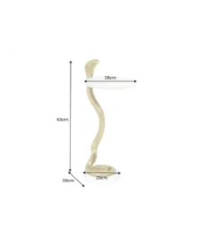 Stolik kawowy WILDLIFE COBRA 60 cm złoty biały marmur