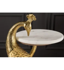 Stolik kawowy WILDLIFE PEACOCK 75 cm złoty