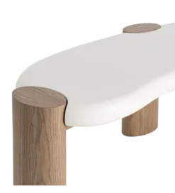 Stolik kawowy WINAS 125 cm biały naturalny