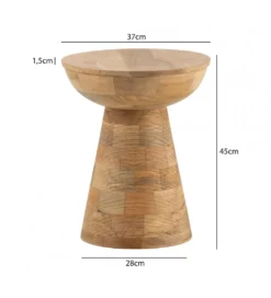 Stolik kawowy WOHNLING 37 cm drewno mango