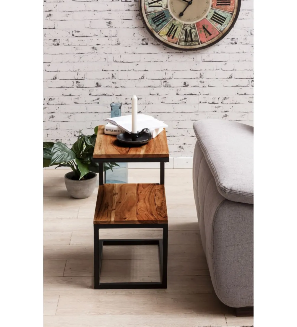Stolik kawowy WOHNLING 45 cm drewno sheesham