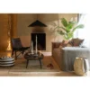 Stolik kawowy ZAMBIA 120 cm drewno teak czarny