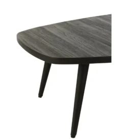 Stolik kawowy ZAMBIA 120 cm drewno teak czarny